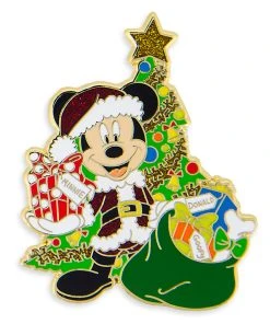 Disney Holiday Pin - Santa Mickey Mouse With Christmas Tree