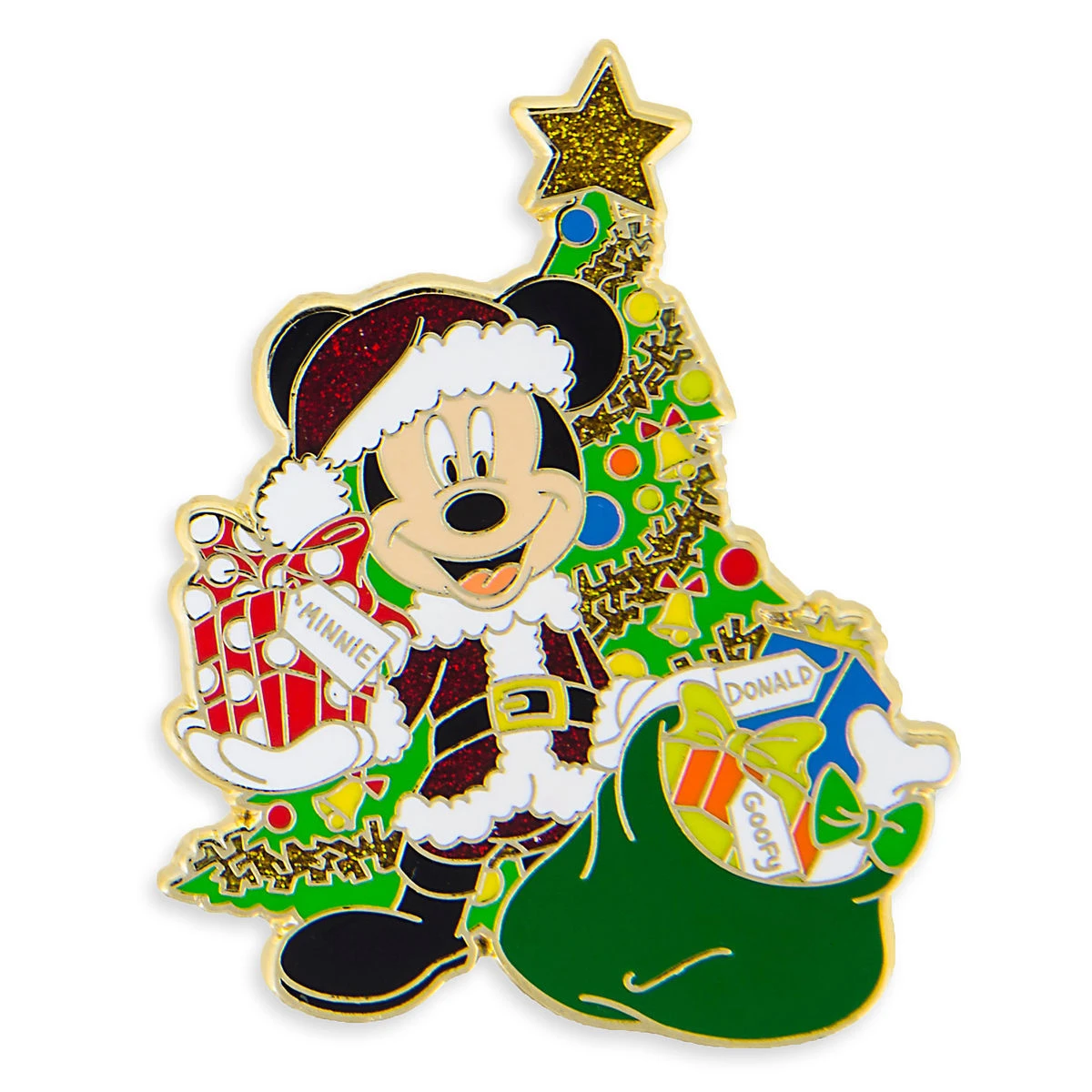 Disney Holiday Pin - Santa Mickey Mouse With Christmas Tree 3 Disney Holiday Pin - Santa Mickey Mouse With Christmas Tree