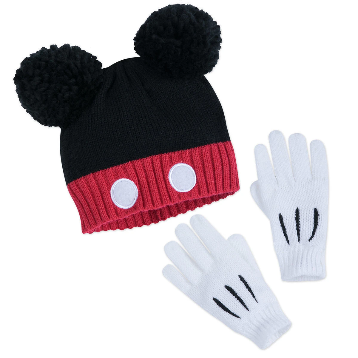Disney Hat And Glove Set - Mickey Mouse Signature - Youth 3 Disney Hat And Glove Set - Mickey Mouse Signature - Youth