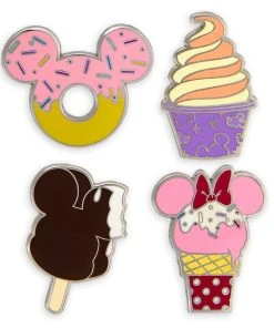 Disney Pin Set - Disney Parks Food Icons - 4 Pins