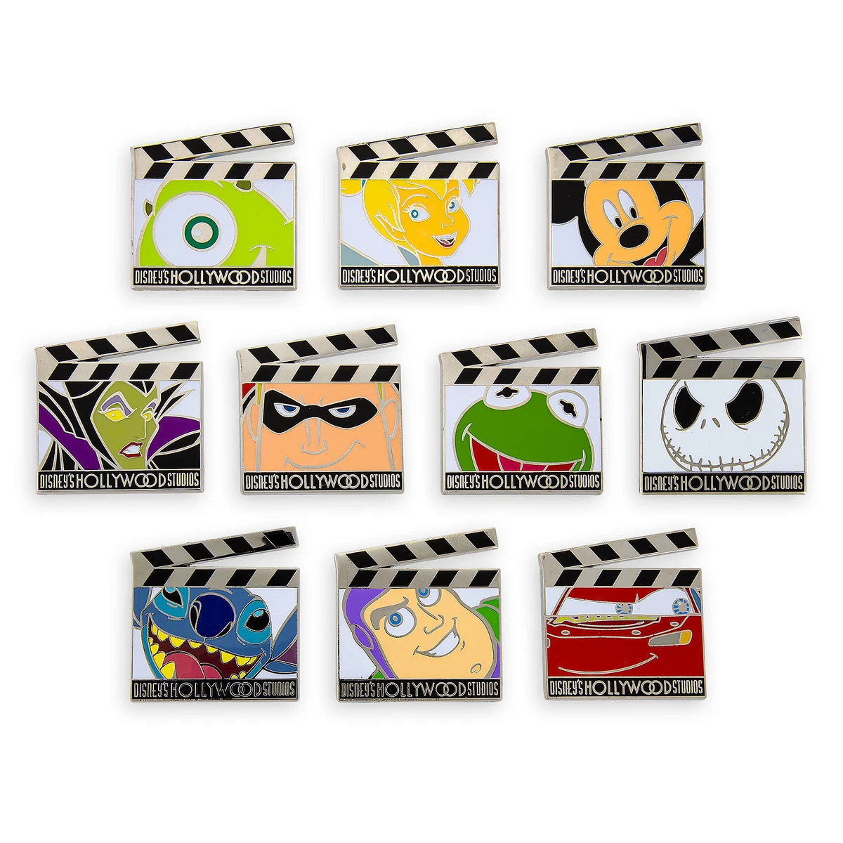 Disney Mystery Pin Pack - Disney's Hollywood Studios Clapper Board 3 Disney Mystery Pin Pack - Disney's Hollywood Studios Clapper Board