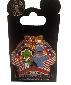 Disney Presidents Day Pin - 2015 Kermit The Frog And Sam The Eagle