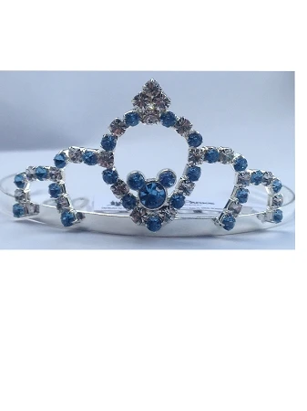 Disney Haircomb - Princess Tiara Barrette - Blue 3 Disney Haircomb - Princess Tiara Barrette - Blue