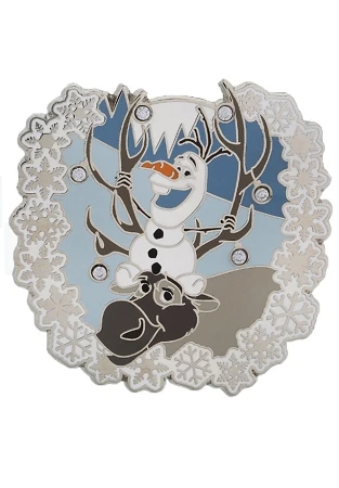 Disney Christmas Pin - Frozen - Olaf And Sven 3 Disney Christmas Pin - Frozen - Olaf And Sven