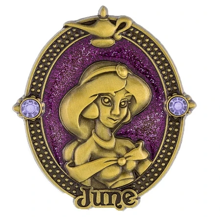 Disney Birthstone Pin - Princess Jasmine - June 3 Disney Birthstone Pin - Princess Jasmine - June