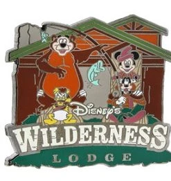 Disney Wilderness Lodge Pin - Mickey Mouse And Gang