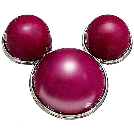 Disney Pin- Fuchsia Calcite Mickey Mouse 3 Disney Pin- Fuchsia Calcite Mickey Mouse