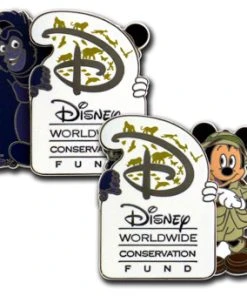 Disney Pin- Disney Worldwide Conservation Fund - Mickey Mouse And Terk Pin