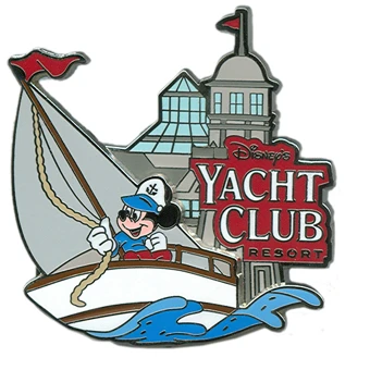 Disney Pin- Disney's Yacht Club Resort Logo 3 Disney Pin- Disney's Yacht Club Resort Logo