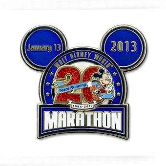 Disney Marathon Pin - 2013 20th Anniversary Logo 3 Disney Marathon Pin - 2013 20th Anniversary Logo
