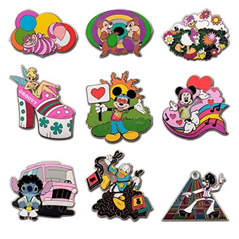 Disney Mystery Pin Set - 1970's Mickey Mouse And Friends - 2 Random 3 Disney Mystery Pin Set - 1970's Mickey Mouse And Friends - 2 Random