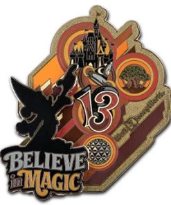 Disney 2013 Retro Art Pin - Sorcerer Mickey - Believe In Magic