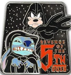 Disney Star Wars Pin - Revenge Of The 5th - Stitch And Goofy - LE