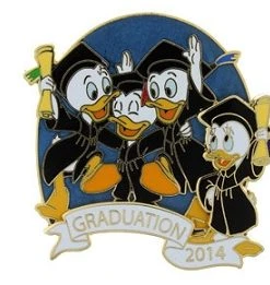 Disney Graduation Day Pin - 2014 Graduation - Donald Duck's Nephews
