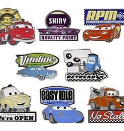 Disney Cars Pin Set - Cars Kitsch Mystery Set
