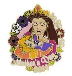 Disney Mother's Day Pin - 2014 – Queen And Baby Rapunzel