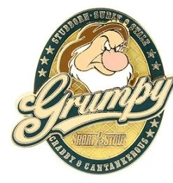Disney Grumpy Pin - Vintage Grumpy - Stubborn Surly And Stale