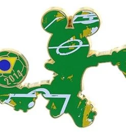 Disney Mickey Mouse Pin - 2014 Mickey Soccer Player - Brazil