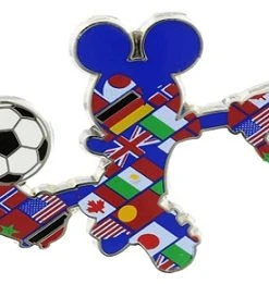 Disney Mickey Mouse Pin - Multi-Country Mickey Soccer Player