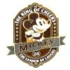 Disney Mickey Mouse Pin - Vintage Mickey Mouse - The King Of Cheers