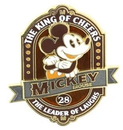Disney Mickey Mouse Pin - Vintage Mickey Mouse - The King Of Cheers