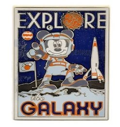 Disney Mickey Mouse Pin - Explores The Galaxy
