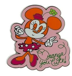 Disney Minnie Pin - Minnie Mouse - Orange You Cute