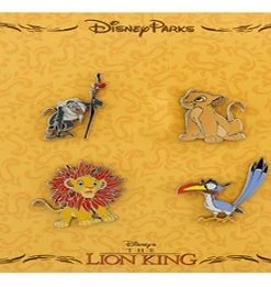 Disney Booster Pin Set - Lion King - Nala Zazu Simba And Rafiki