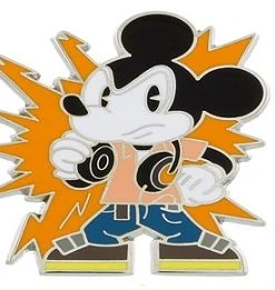 Disney Mickey Mouse Pin - Headphones Mickey