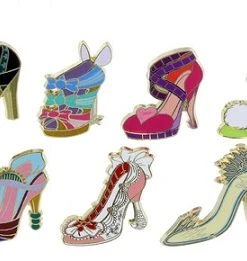 Disney Princess Shoes Pin Set - Divas Shoes Mini-Pin Set - 7 Pins