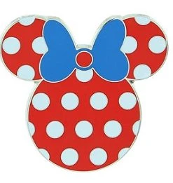 Disney Minnie Mouse Pin - Minnie With Blue Bow