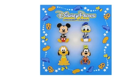 Disney Booster Pin Set - Big Head Art - Mickey Mouse And Friends 3 Disney Booster Pin Set - Big Head Art - Mickey Mouse And Friends