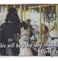 Disney Star Wars Pin - Darth Vader On A Carousel