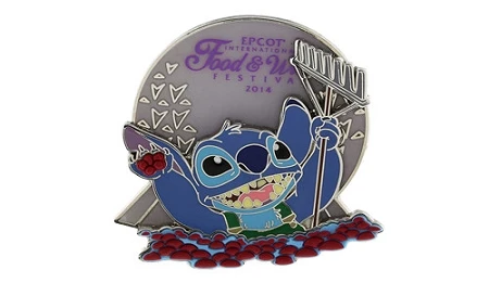 Disney Food And Wine Festival Pin - 2014 Stitch 3 Disney Food And Wine Festival Pin - 2014 Stitch