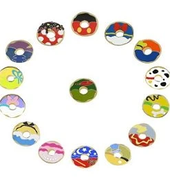 Disney Mystery Pin Set - Mickey & Friends Donut Mystery Mini-Pin Pack