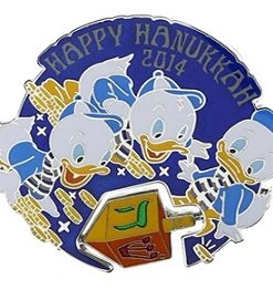 Disney Hanukkah Pin - Happy Hanukkah 2014 - Nephews