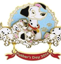 Disney Father's Day Pin - 2014 - Pongo With Puppies