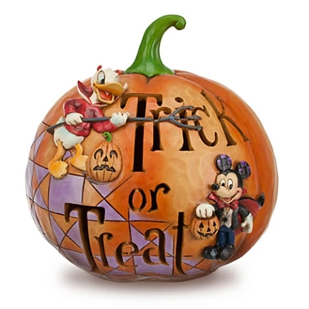 Disney Jim Shore Figurine - Mickey Mouse And Donald Pumpkin - Light Up 3 Disney Jim Shore Figurine - Mickey Mouse And Donald Pumpkin - Light Up