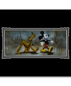 Disney Art Print - Mickey Mouse And Pluto - Man's Best Friend