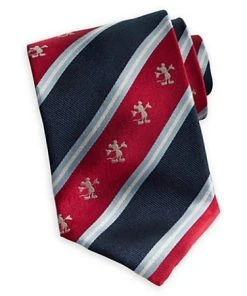 Disney Silk Tie - Mickey Mouse - Striped Red White Blue