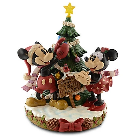 Disney Medium Figure - Christmas - Minnie And Mickey Mouse Tree Farm 3 Disney Medium Figure - Christmas - Minnie And Mickey Mouse Tree Farm