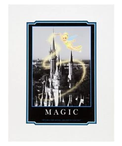 Disney Art Print - Tinker Bell Magic - Cinderella's Castle