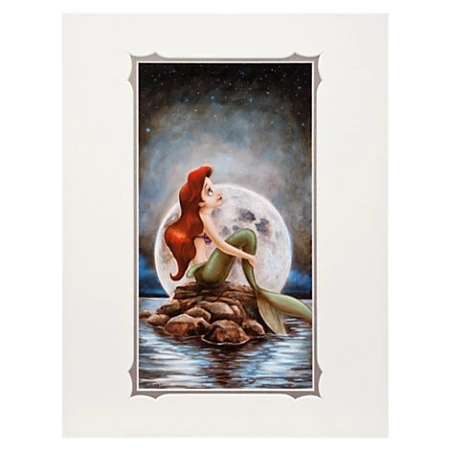 Disney Art Print - Ariel ''Little Mermaid'' By Darren Wilson 3 Disney Art Print - Ariel ''Little Mermaid'' By Darren Wilson