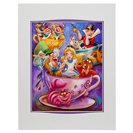 Disney Art Print - Alice In A Tea Cup By Darren Wilson 2 Disney Art Print - Alice In A Tea Cup By Darren Wilson