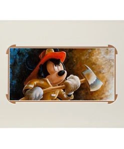Disney Art Print - Mickey Mouse ''Fire Fighter Mickey'' By Darren Wilson