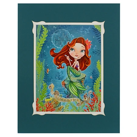 Disney Art Print - Ariel ''Imagine'' By John Coulter 3 Disney Art Print - Ariel ''Imagine'' By John Coulter