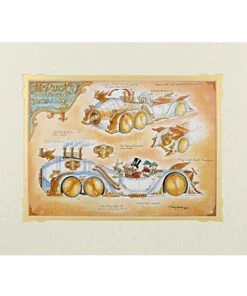 Disney Art Print - Scrooge McDuck's Steam Powered Time Travel Sedan