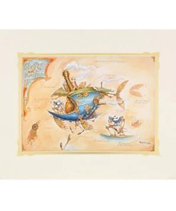 Disney Art Print - Goofy - Goofy's Pedal Powered Airship