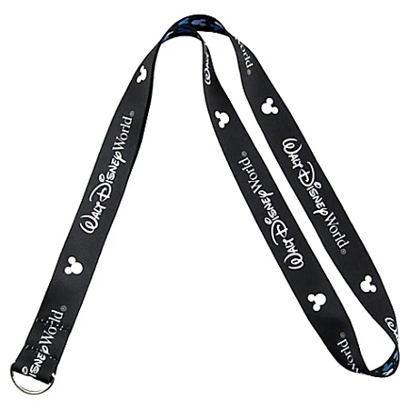 Disney Lanyard - Reversible Walt Disney World Blue Mickey Mouse Ears 3 Disney Lanyard - Reversible Walt Disney World Blue Mickey Mouse Ears