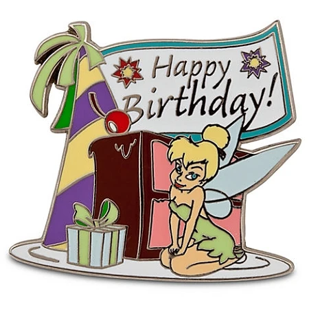 Disney Tinker Bell Pin - Happy Birthday 3 Disney Tinker Bell Pin - Happy Birthday